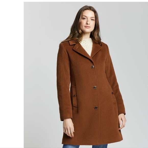 Like New PENDLETON Petite Wool Pea /Walking, Car Coat, Worn Once!, Camel/Tan 16P - Picture 15 of 16